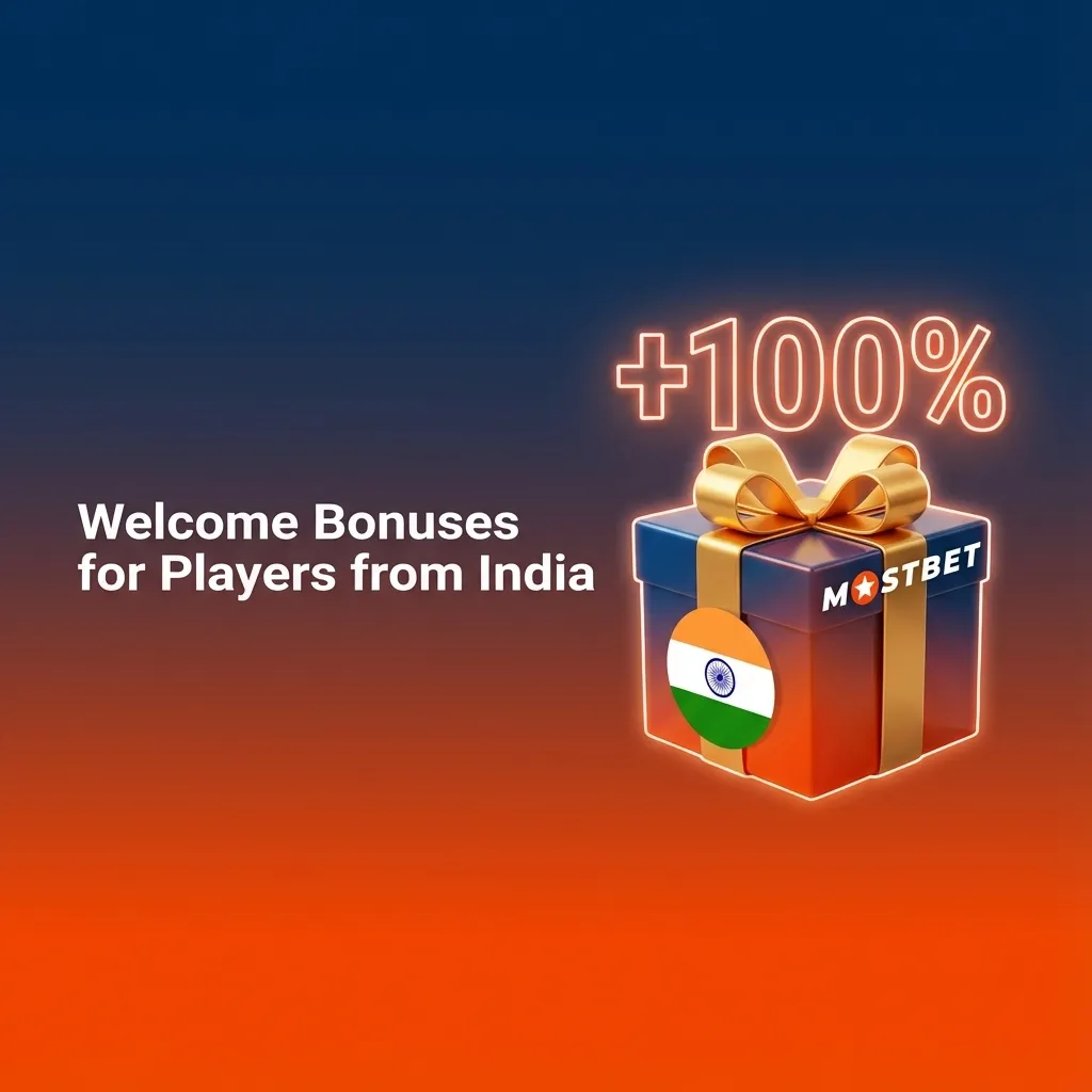 Banner promoting Mostbet India: 125% sports and casino welcome bonus plus 250 free spins on first deposit